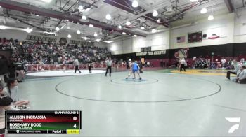 125 lbs Champ. Round 2 - Rosemary Dodd, Temescal Canyon vs Allison Ingrassia, La Canada