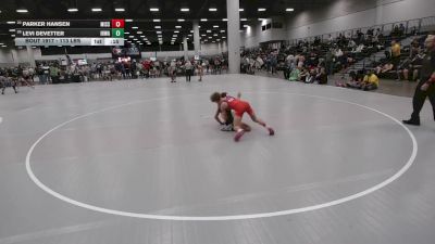 113 lbs Cons. Sub-rd Of 16 - Parker Hansen, Missouri vs Levi DeVetter, Iron Hawk Wrestling Academy