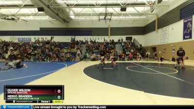 84 lbs Champ. Round 1 - Neeko Bradeen, NorthEast 509 Wrestling Club vs Oliver Wilson, Spokane Wrestling