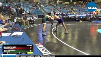 149 lbs Cons. Round 2 - Joey Semerad, McKendree vs Jalen Spuhler, Wisconsin-Parkside