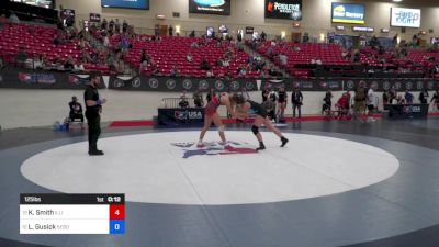 125 lbs Cons 8 #1 - Kinnley Smith, Illinois vs Lyniann Gusick, Sebolt Women Wrestling Academy