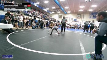 49 lbs Semifinal - Johnny Weisinger, Wyandotte Youth Wrestling vs Jantzen Duran, Jay Wrestling Club