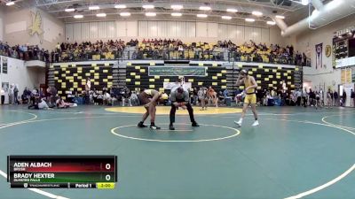 120 lbs Cons. Round 1 - Brady Hexter, OLMSTED FALLS vs Aden Albach, BRUSH