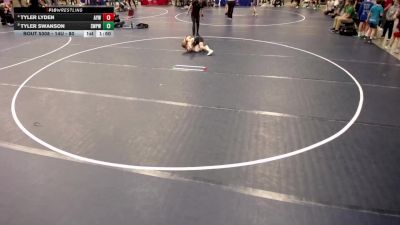 14U - 80 lbs Cons. Round 3 - Tyler Lyden, Anoka Youth Wrestling vs Tyler Swanson, Scott West Panthers Wrestling Club