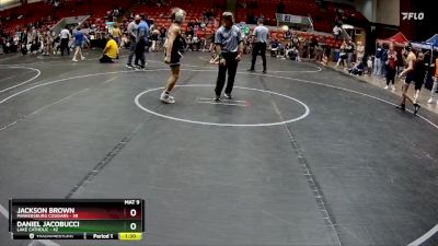 100 lbs Round 5 - Daniel Jacobucci, Lake Catholic vs Jackson Brown, Parkersburg Cougars