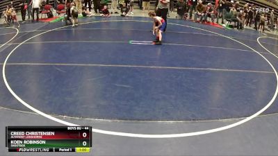 44 lbs Cons. Round 2 - Creed Christensen, Altamont Longhorns vs Koen Robinson, Shootbox