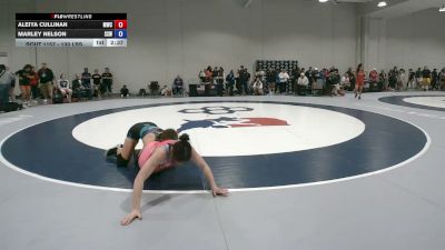 130 lbs Cons. Sub-rd Of 16 - Aleiya Cullinan, MATPAC Wrestling Club vs Marley Nelson, Surfside X Wrestling