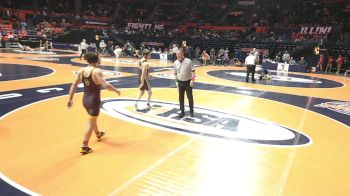 3A 157 lbs Quarterfinal - Will Konder, Lombard (Montini) vs Nolan Vogel, Joliet (Catholic Academy)