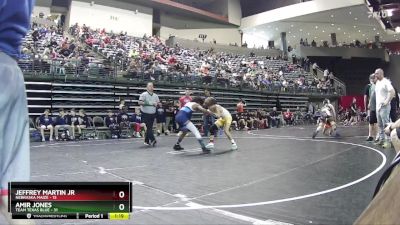 100 lbs Round 3 (6 Team) - Amir Jones, Team Texas Blue vs Jeffrey Martin Jr, Nebraska Maize