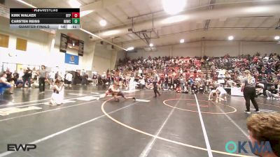 92 lbs Quarterfinal - Kirk Walker, Tulsa Blue T Panthers vs Carsten Reiss, Keystone Kids Wrestling Club