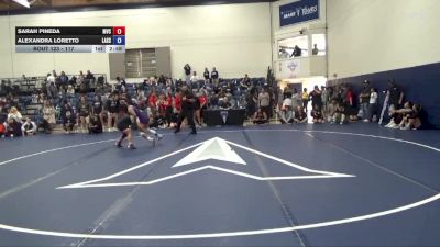 117 lbs Cons. Round 2 - Sarah Pineda, Missouri Valley vs Alexandra Loretto, Lassen College