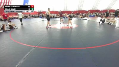 157 lbs Placement (16 Team) - Collin Hamm, Weyauwega-Fremont vs Mason Goodness, Pulaski