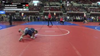 116 lbs Quarterfinal - Blake Helgeson, Falls Academy vs Mason Bazaldua, Red Lodge Wrestling Club