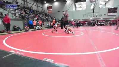 52 lbs Rr Rnd 1 - Barrett Smith, Owasso Takedown Club vs Jack Crain Jr, Skiatook Youth Wrestling