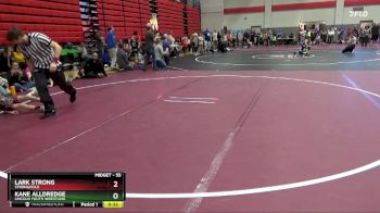 55 lbs Cons. Round 1 - Lark Strong, Stronghold vs Kane Alldredge, Lincoln Youth Wrestling
