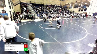 215 lbs Consi Of 16 #2 - Brock Rhoades, Caravel Academy vs Aiden Pham, Norwin