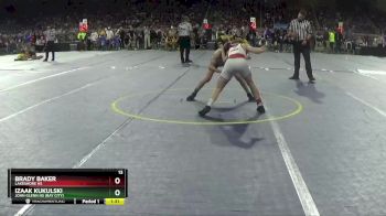 D2-106 lbs Quarterfinal - Brady Baker, Lakeshore HS vs Izaak Kukulski, John Glenn HS (Bay City)