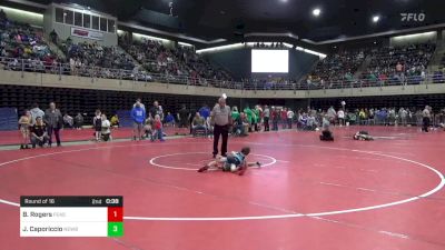 54 lbs Round Of 16 - Brody Rogers, Feasterville vs Jackson Caporiccio, Newburgh