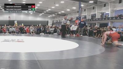 175 lbs 1st Place Match - Weston Borgers, Blair Academy vs William Fullhart, NEIWC
