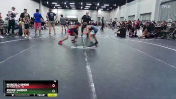 72 lbs Finals (2 Team) - Ryder Sander, Level Up vs Marcelo Simon, MF Purge Elite