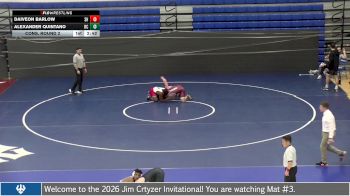 165 lbs Cons. Round 2 - Daiveon Barlow, Shenandoah University vs Alexander Quintano, Roanoke College