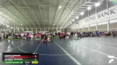 170 lbs Cons. Round 3 - Jazmyn Simmons, Mountain Ridge vs Katerina Seumanu, West Jordan