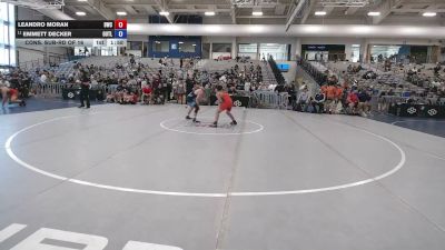 120 lbs Cons. Sub-rd Of 16 - Leandro Moran, Billings Wrestling Club vs Emmett Decker, Outlaw
