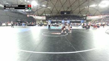 Girls 4A 170 lbs Cons. Round 1 - Taylor Hazzard, Sunnyside (Girls) vs Anna Wood, Glacier Peak (Girls)