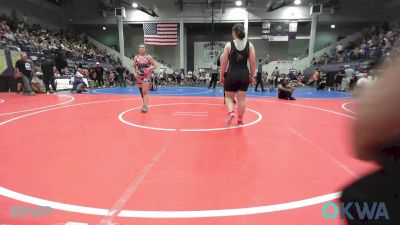 150-180 lbs Rr Rnd 2 - Aubree Dodd, Mannford Pirate Youth Wrestling vs Kenzie Church, Skiatook Youth Wrestling