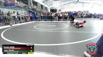 49 lbs Quarterfinal - Zeke Miller, Jackson County Wrestling vs Elijah Wiese, Butler Youth Wrestling Club