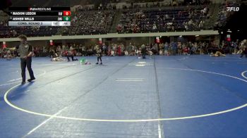 70 lbs Cons. Round 3 - Asher Wills, Zumbrota Mazeppa Cougars vs Mason Leech, Immortal Athletics WC