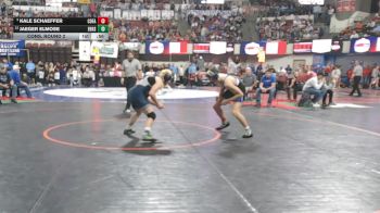 A - 150 lbs Cons. Round 2 - Kale Schaeffer, Columbia Falls vs Jaeger Elmose, East Helena