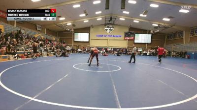 149 lbs Cons. Round 3 - Julian Macias, Unattached vs Tristen Brown, Doane