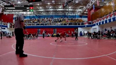 132 lbs Semifinal - LT Hawkins, Crown Point vs Landon Westenfeld, Griffith