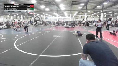 49 lbs Quarterfinal - Aeries Monarrez, Tucson Cyclones vs Loki Camarena, So Cal Hammers