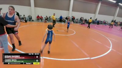 48-54 lbs Round 3 - Aydan Ramirez, Brazos Valley Wrestling Club vs Caden Baca, Stephenville Wrestling Club