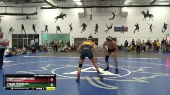 157 Freshman/Soph 3rd Place Match - Owen Harshbarger, Averett University vs Ryker Permann, Averett University