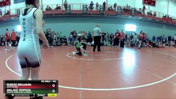 102 lbs Cons. Round 3 - Rheese Benjamin, Unattached vs Ireland Simpson, Invicta Wrestling Academy