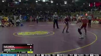 182 lbs Champ. Round 1 - Carson Volz, Indian Creek vs Clay Martin, Evansville Mater Dei