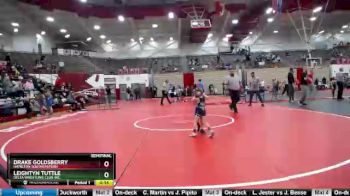 40 lbs Semifinal - Drake Goldsberry, Hamilton Southeastern vs Leightyn Tuttle, Delta Wrestling Club Inc.