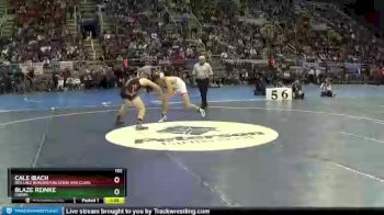 152 lbs 1st Place Match - Cale Ibach, Des Lacs Burlington/Lewis And Clark vs Blaze Reinke, Lisbon