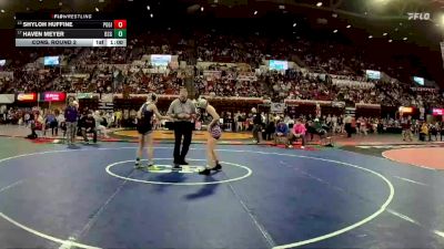 G - 125 lbs Cons. Round 2 - Shyloh Huffine, Polson Girls vs Haven Meyer, Billings Skyview Girls