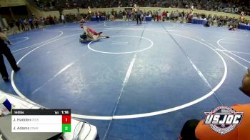 140 lbs Round Of 32 - Jacob Hadden, Redskins Wrestling Club vs Jaedan Adams, Cowboy Wrestling Club