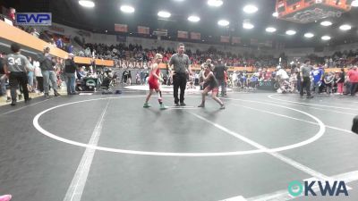 82 lbs Rr Rnd 2 - Jaidyn Wilson, Mustang Bronco Wrestling Club vs Libby Lowe, Mustang Bronco Wrestling Club