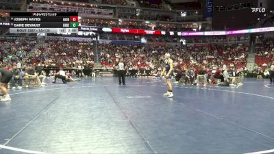 1A-138 lbs Cons. Round 2 - Joseph Hayes, East Union vs Dane DeVault, Underwood