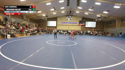 157 lbs Semifinal - Benjamin Miller, Doane vs Gus Cardinal, Valiant