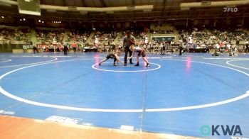 Quarterfinal - Riggins Houston, Geary Youth Wrestling vs Jayci Thompson, Little Axe Takedown Club