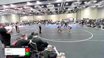 132 lbs Quarterfinal - Jacob Bell, Inland Elite vs Rey Ortiz, White House WC