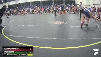 125 lbs Cons. Round 3 - Kasey Sloan, Unattached vs Phoenix Sandifer, Southern Wolves