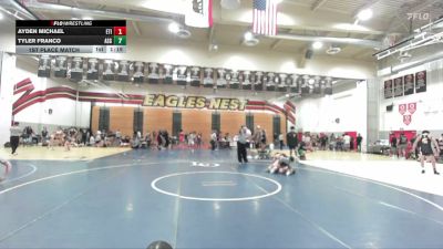 150 lbs 1st Place Match - Tyler Franco, ETS vs Ayden Michael, Etiwanda